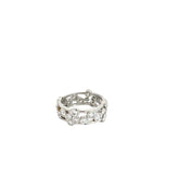 Platinum Tiffany & Co. 2.50ct E VS2 Round Diamond Bubbles Eternity Band Size 6